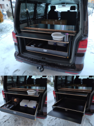 Vestavba VW T4, T5, T6, T6.1
